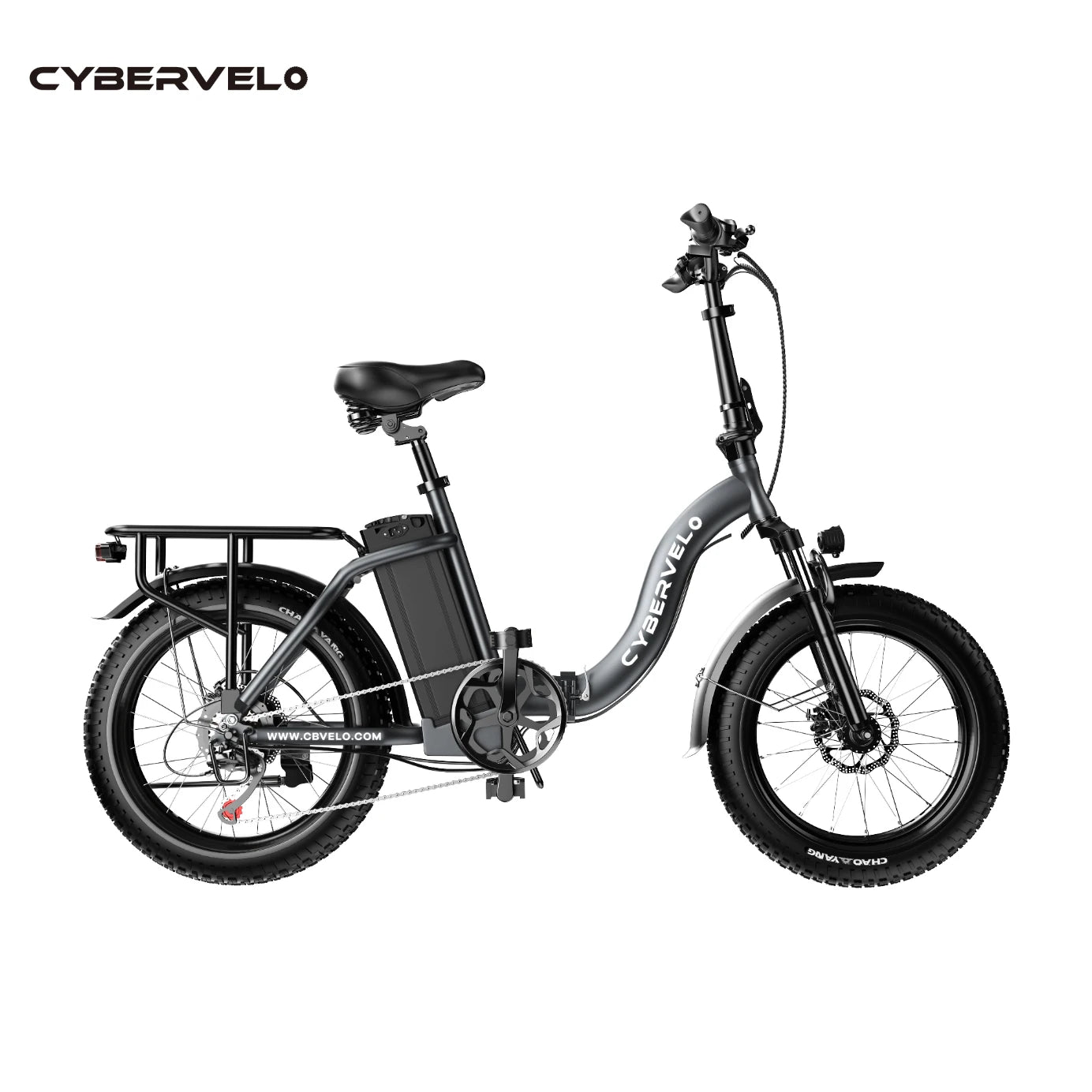 Cybervelo 1000W Foldable Electric Bike With Large Battery