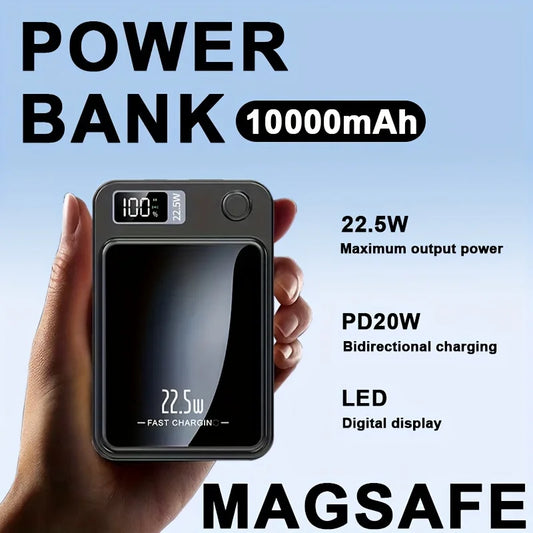 10000mAh Magnetic Wireless Power Bank 22.5W PD20W Fast Charge
