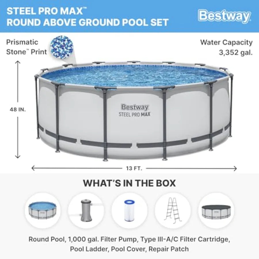 Steel Pro MAX Above Ground Pool Set With Filter Pump