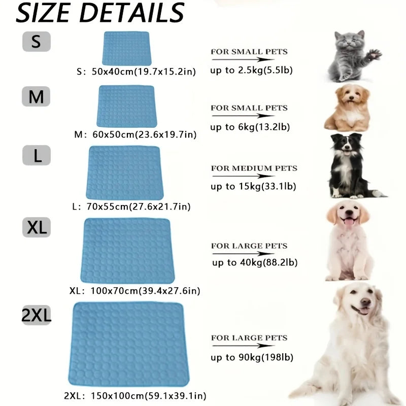 BeiYu Pet Dog Cooling Mat for Dogs and Cats Comfort