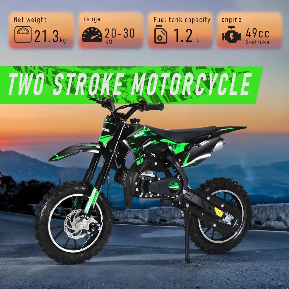 Mini Kid Dirt Bike 49CC Gas Powered Motorcycle With Brakes
