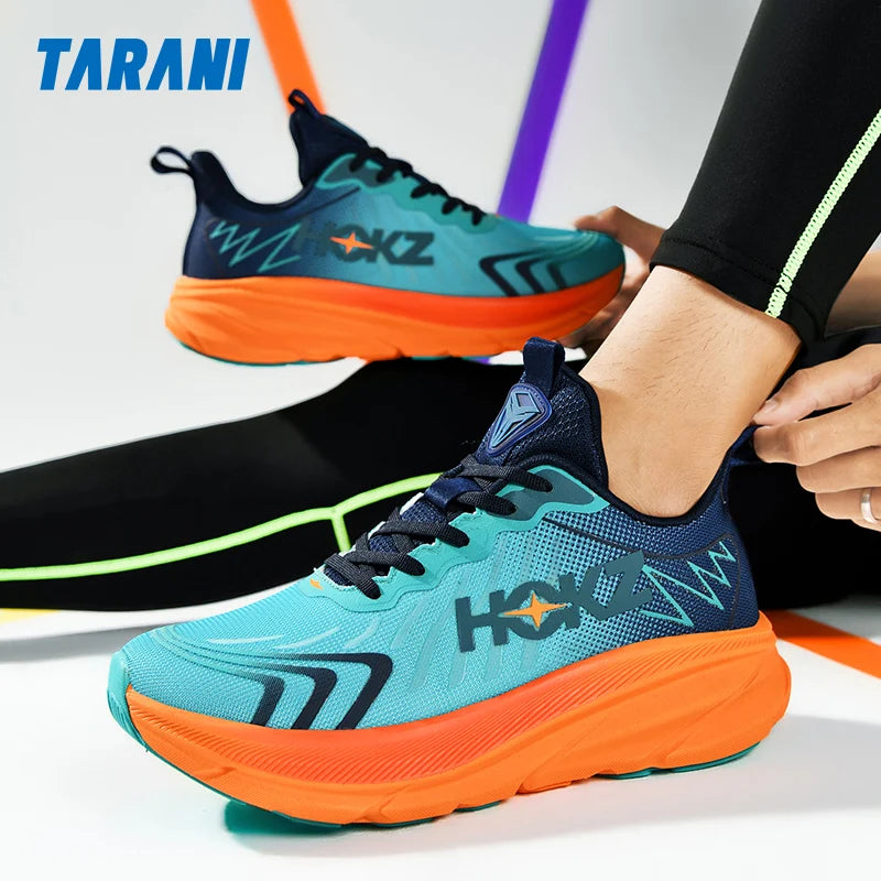 TQBQQ Cushion Running Shoes Unisex Breathable Mesh for Marathon Training