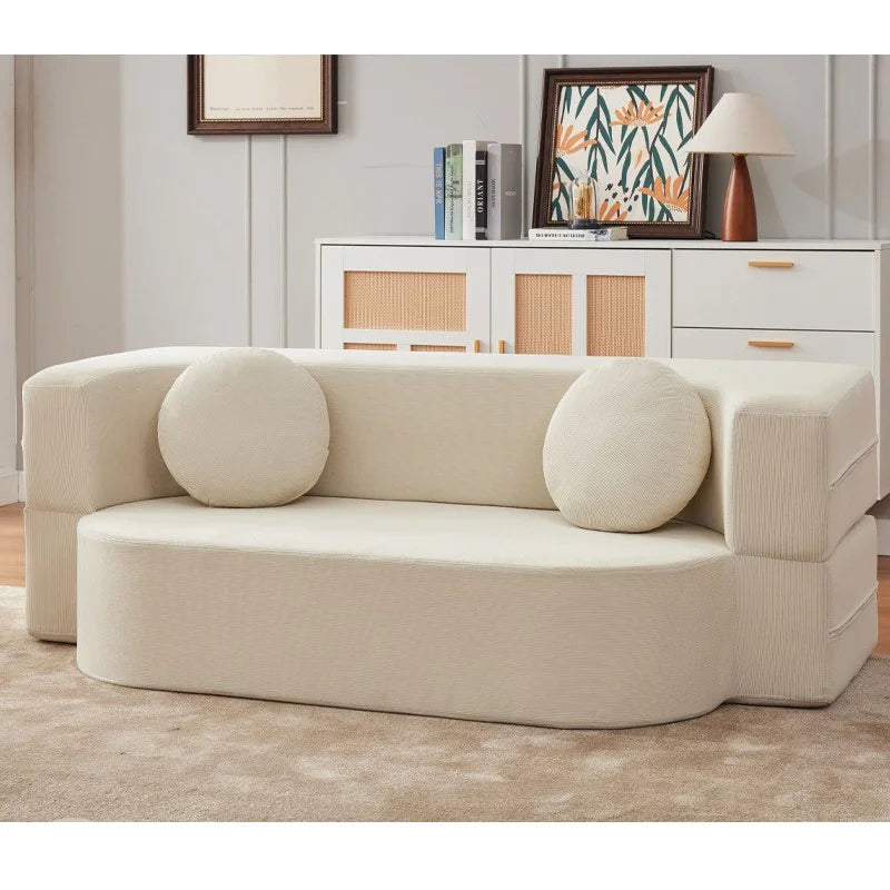 Living Room Sofa Bed With Memory Foam Modular Couch Set