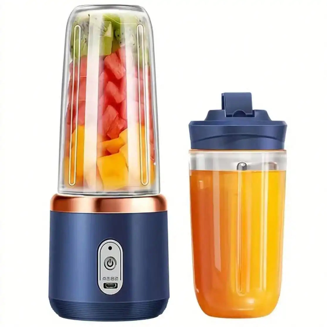 DIAMRI Compact Travel Blender Rechargeable Juicer Cup Ice Crusher