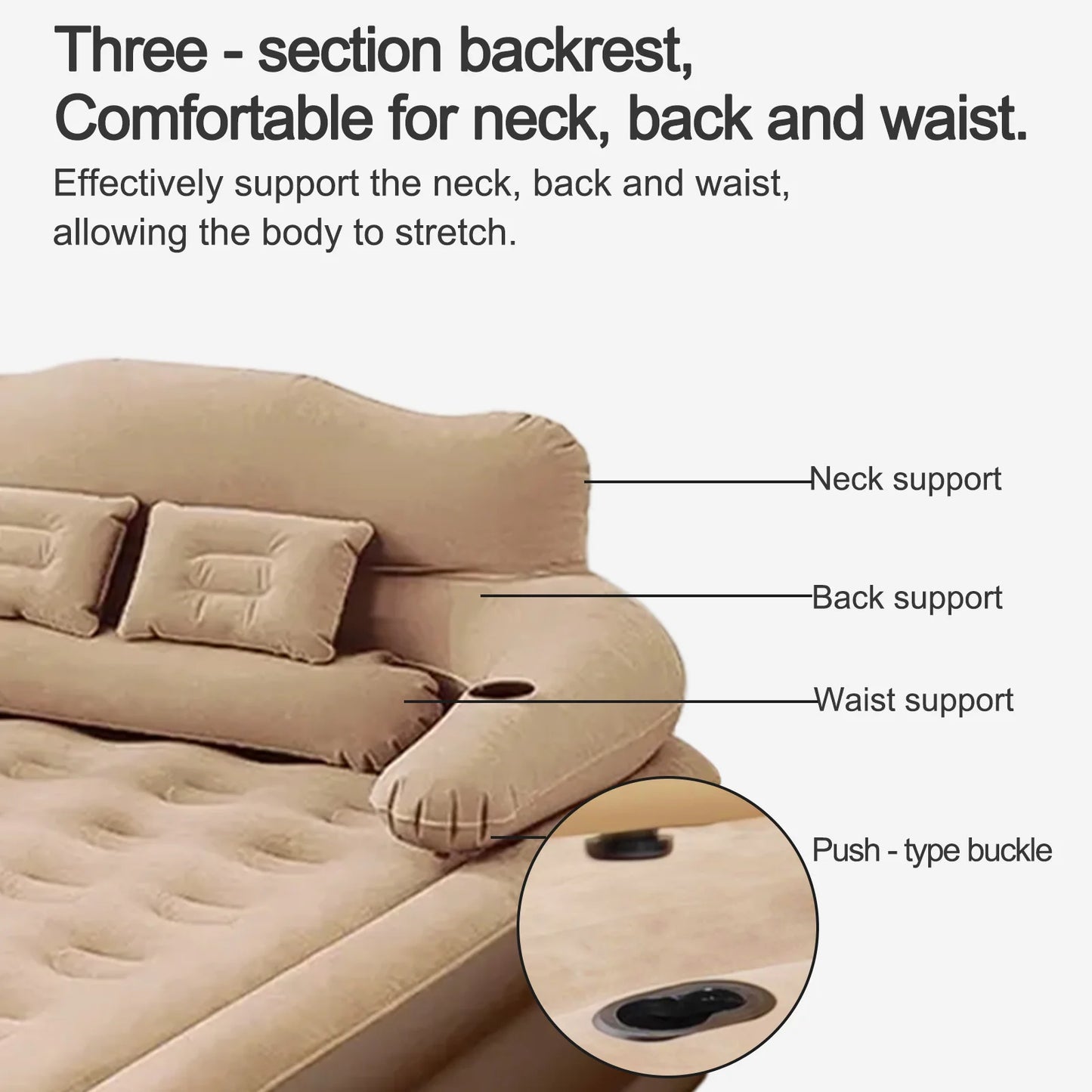 Automatic Inflatable Mattress For Outdoor Camping Portable Folding Bed