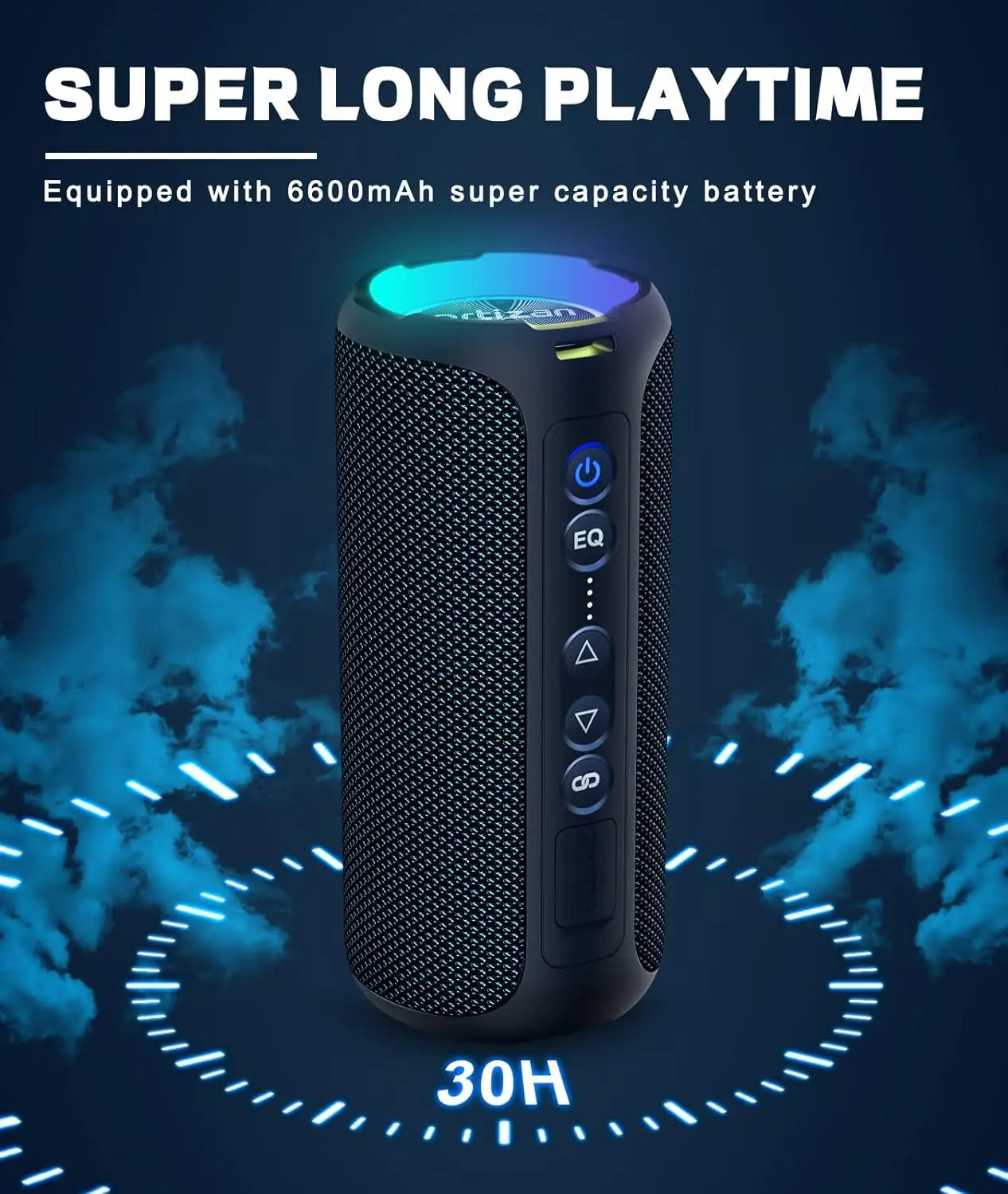 Ortizan X8 Pro Bluetooth Speaker 40W Stereo Sound IPX7 Waterproof