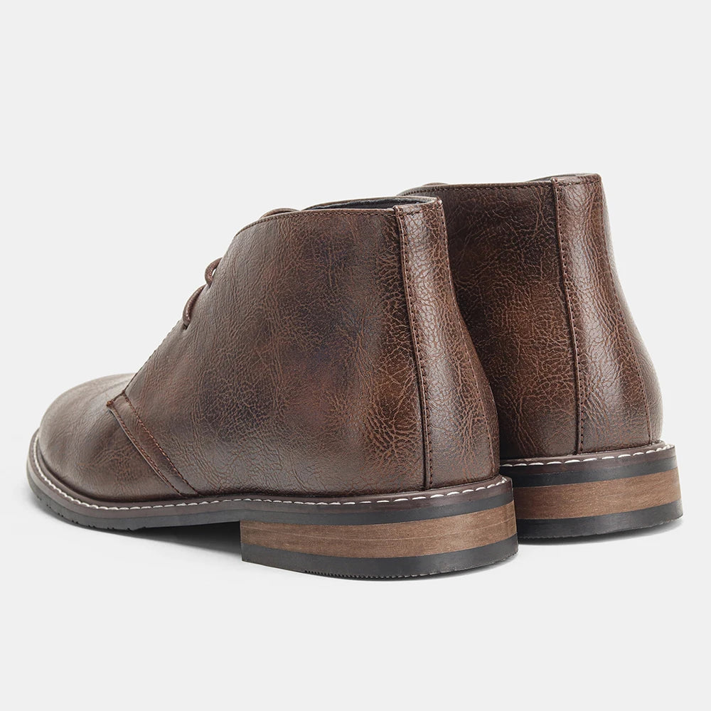Hecrafted Classic Chukka Boots For Men Desert Lace Up Shoes