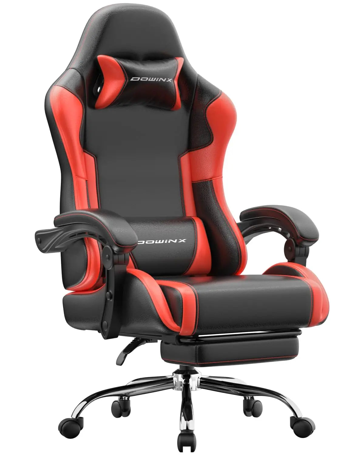 Ergonomic Gaming Chair With Footrest Massage Lumbar Support Adjustable