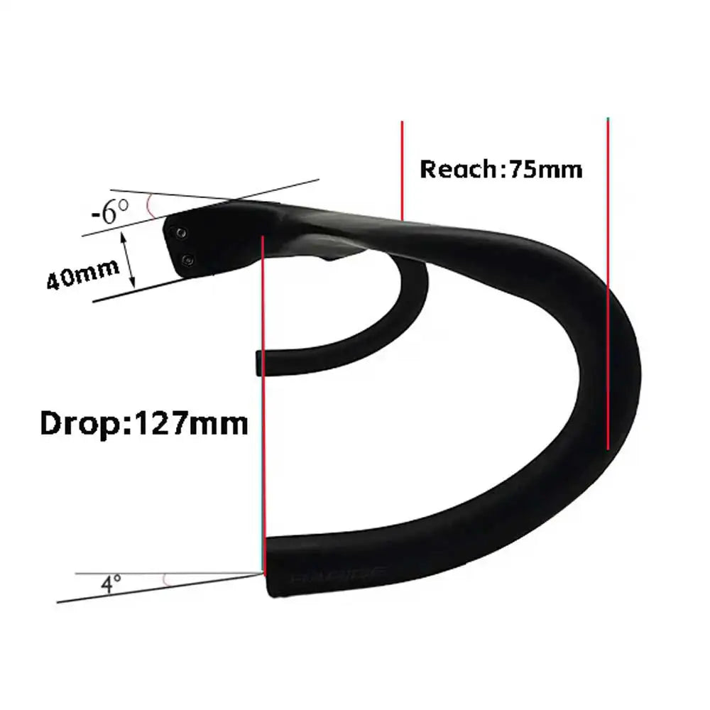 Elita One Road Carbon Handlebar With Internal Cable Routing