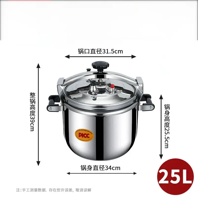 Stainless Steel Pressure Cooker With Steamer And Safety Lock