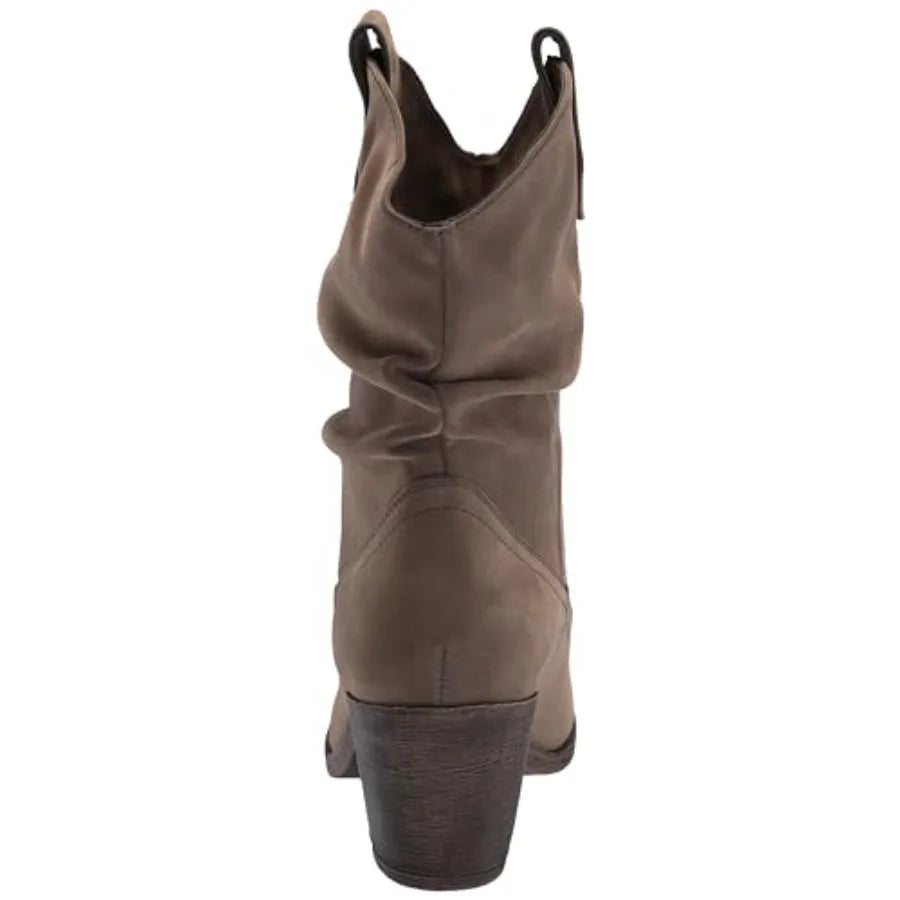 Womens Sheriff Boots Mid Calf Rubber Upper PVC Insole