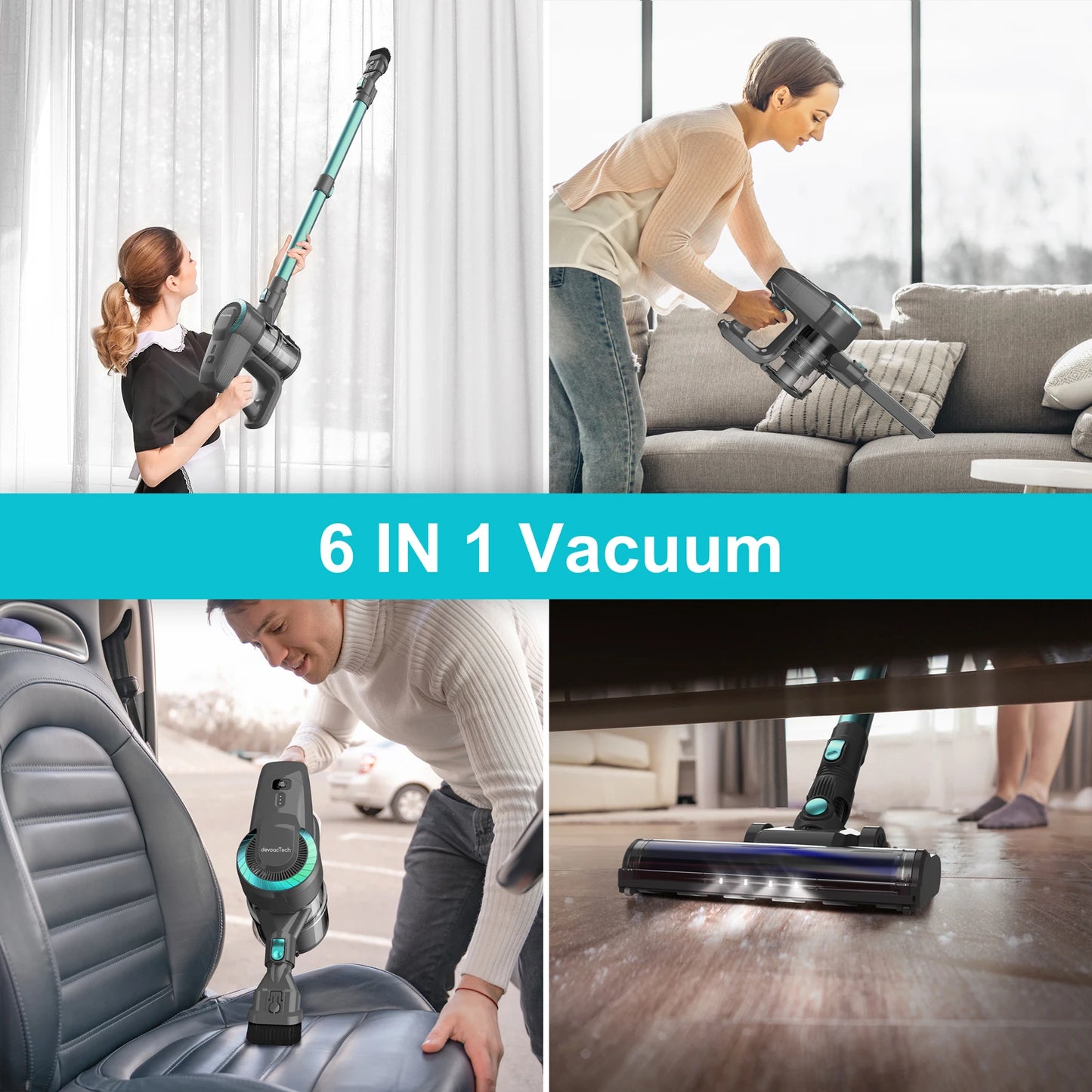 INSE YISORA N300 Cordless Upright Vacuum Cleaner Ultra Lightweight