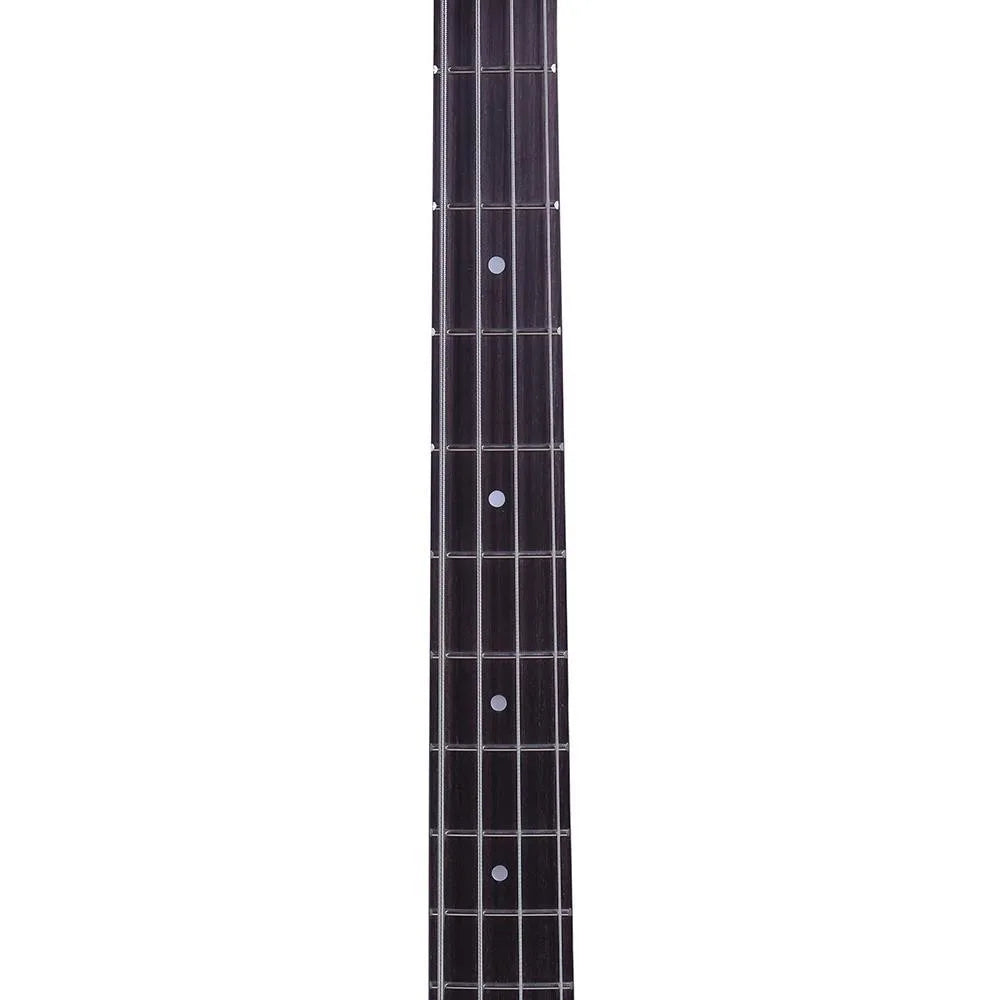 GIB Basswood 24 Frets Electric Bass Guitar School Band Natural Color