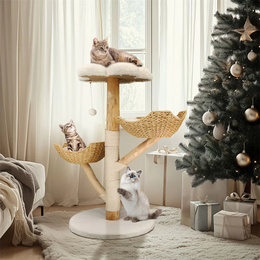 BINGOPAW CN Modern Cat Tree Climbing Tower With Scratching Post