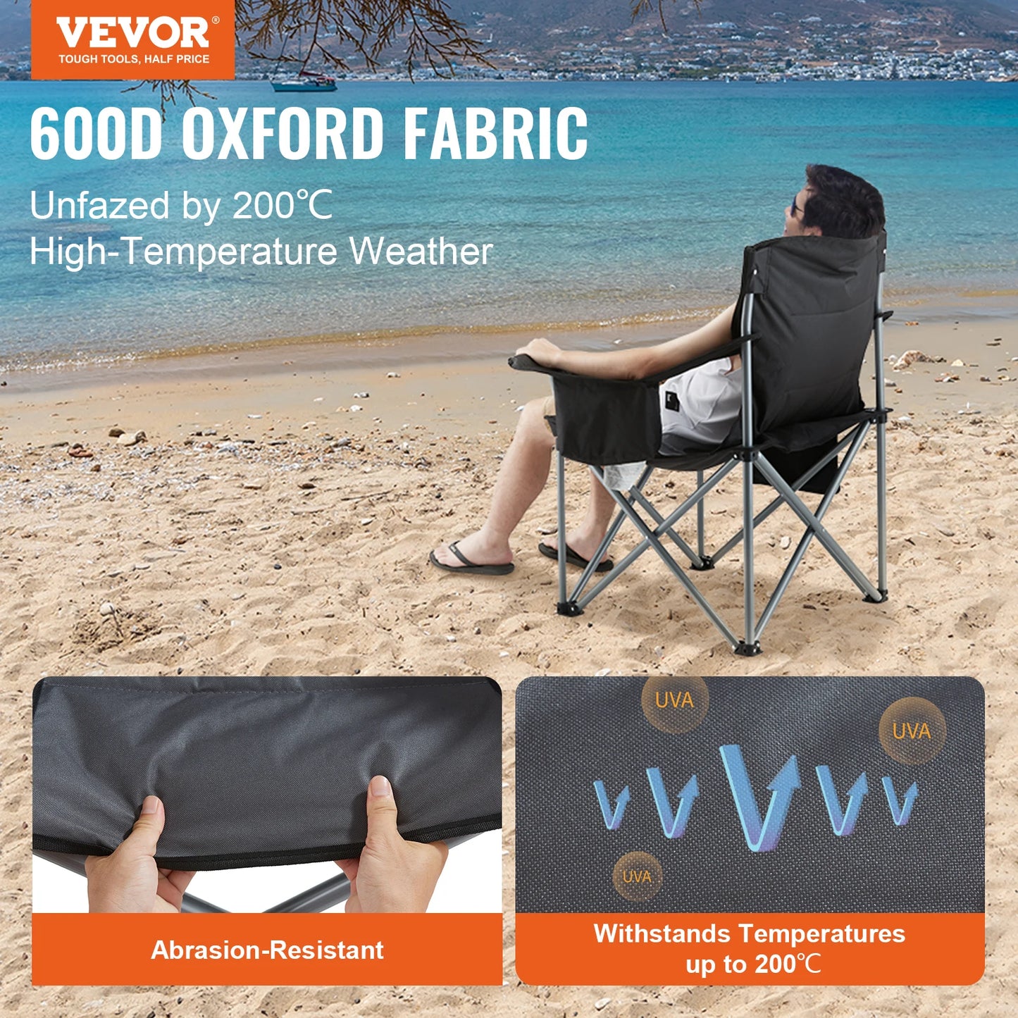 SucceBuy Outdoor Folding Camping Chair Ultralight Portable Travel Seat