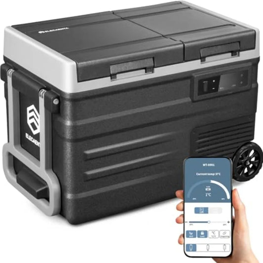 Vehicle Camping Electric Cooler Dual Zone 12V Refrigerator