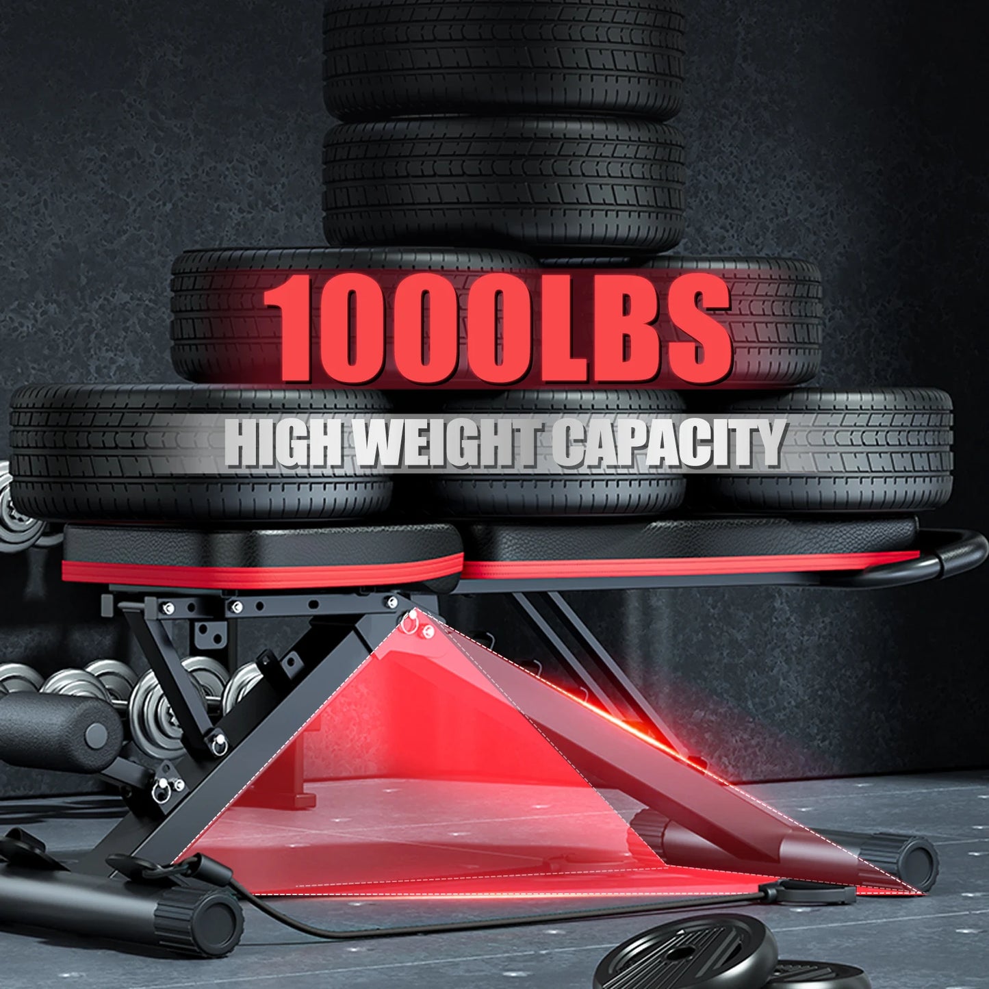 Pre-Assembled Foldable 14-in-1 Dumbbell Bench