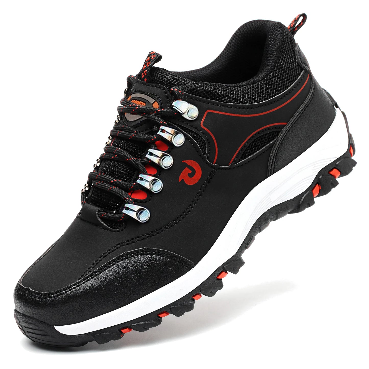 Manlegu Men's Steel Toe Safety Shoes Anti-Puncture Non-Slip Boots