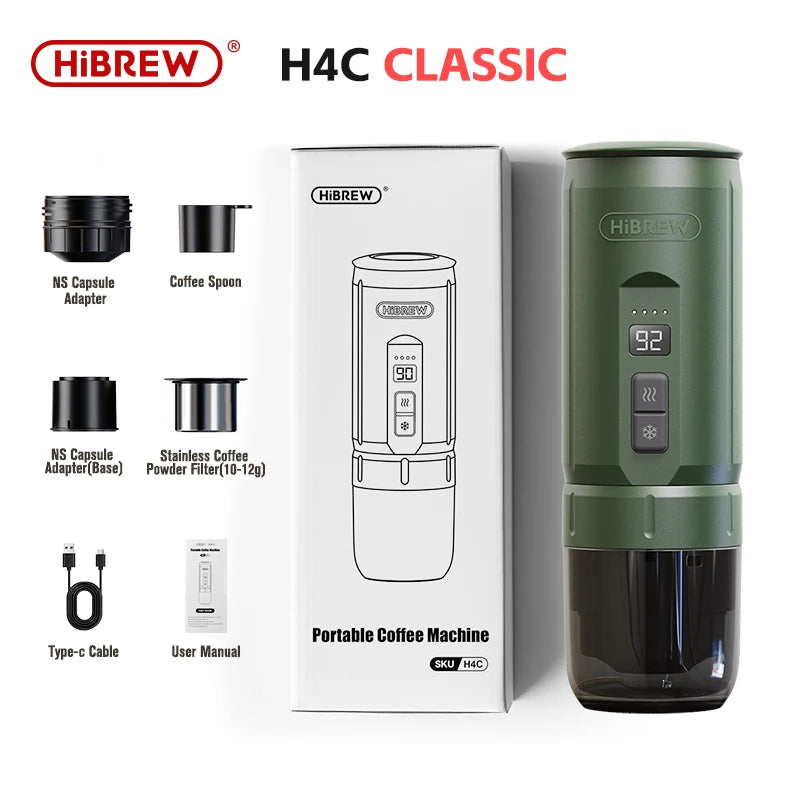 HiBREW H4C Portable Espresso Machine 3In1 Travel Coffee Maker