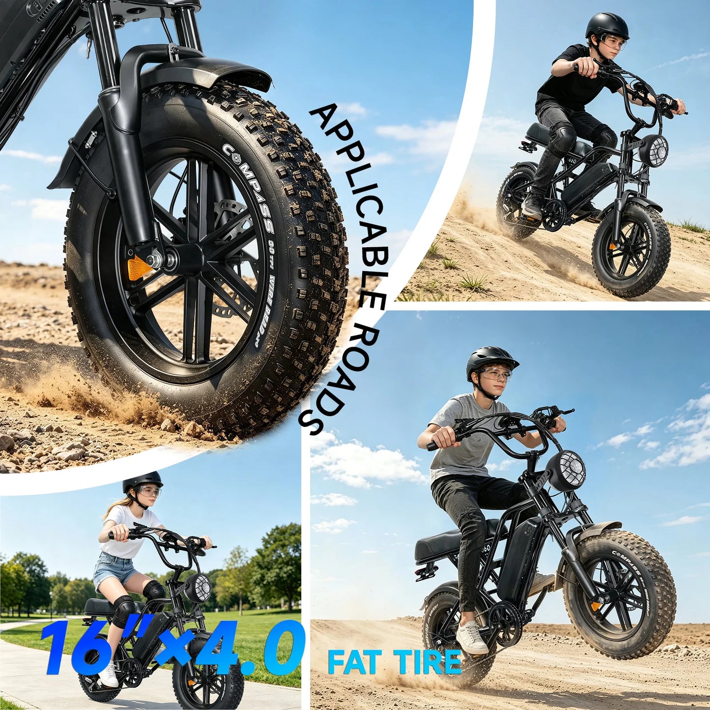 Obx 500W Mini Electric Mountain Bike With Lithium Battery