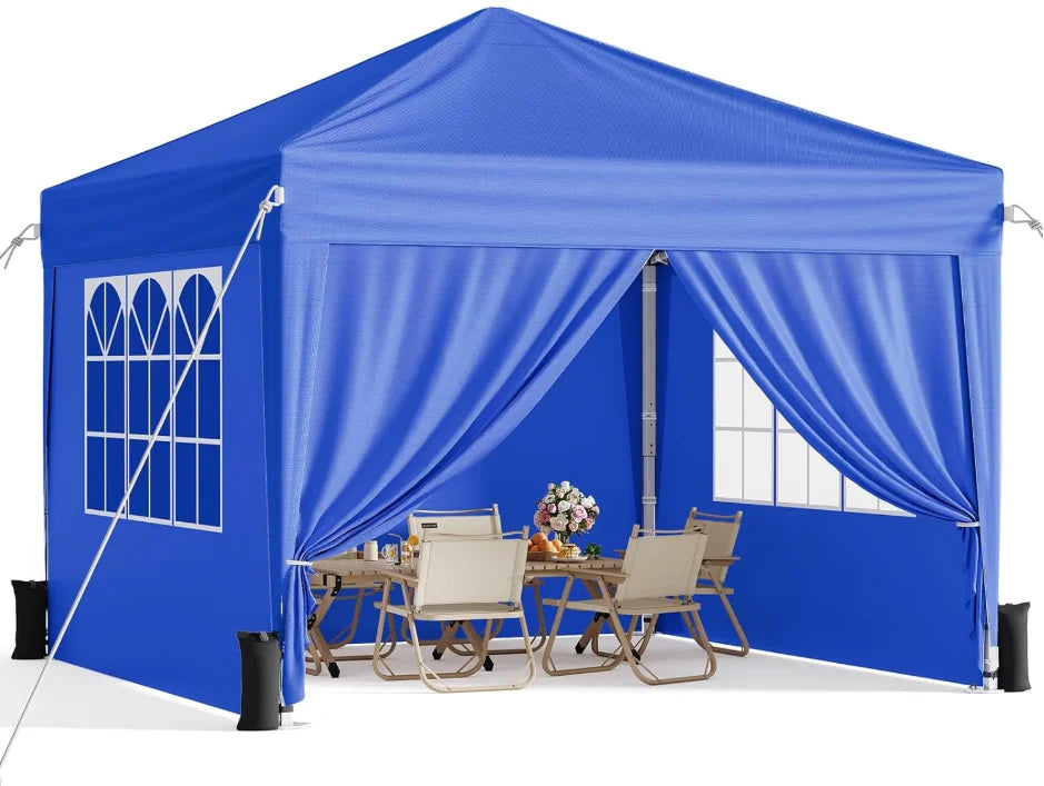 Pop Up Canopy With Sidewalls UV Blocking Tent For Events
