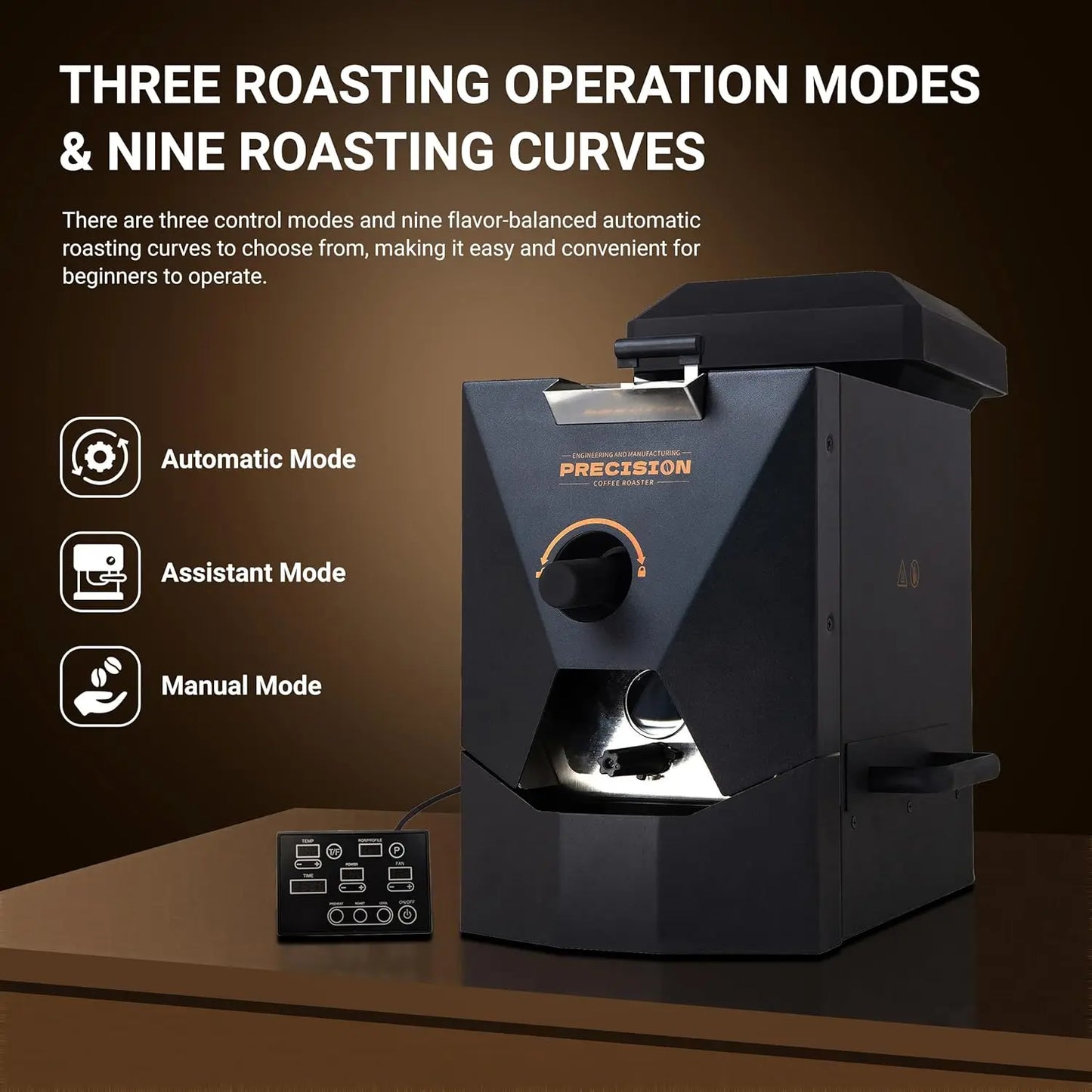 XMSJ Electric Coffee Roaster for Home Automatic Smoke Filter and Chaff Collector