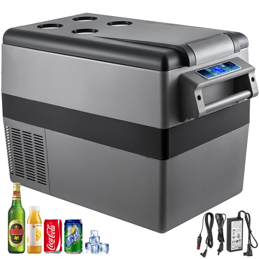 SucceBuy Portable Car Refrigerator 12V Compressor Cooler For Camping