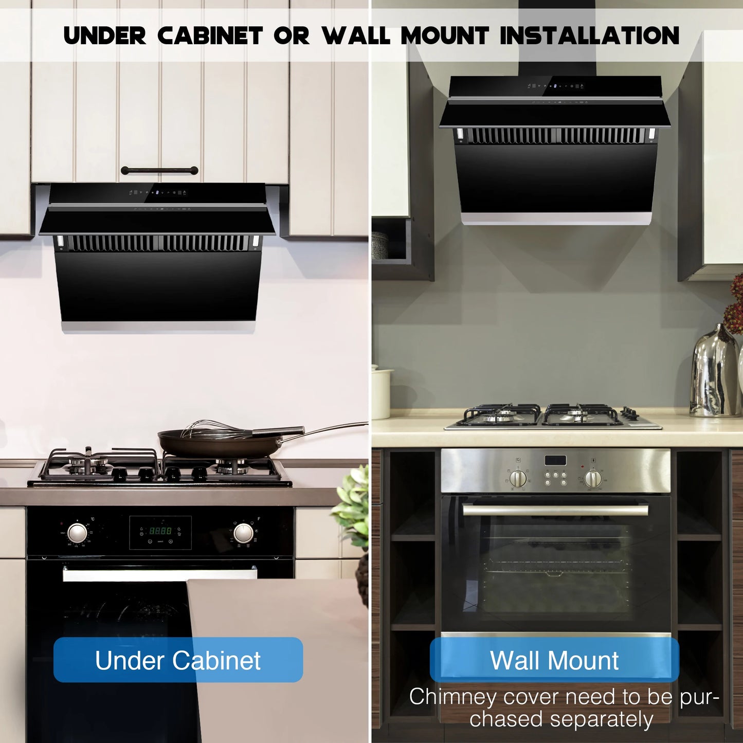 Tieasy 900 CFM Under Cabinet Range Hood With Auto Clean