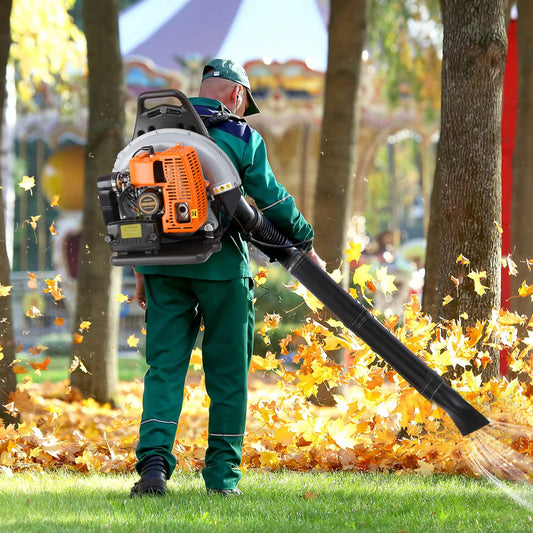Bymaocar 2-Stroke Gas Leaf Blower Backpack 2.7kW
