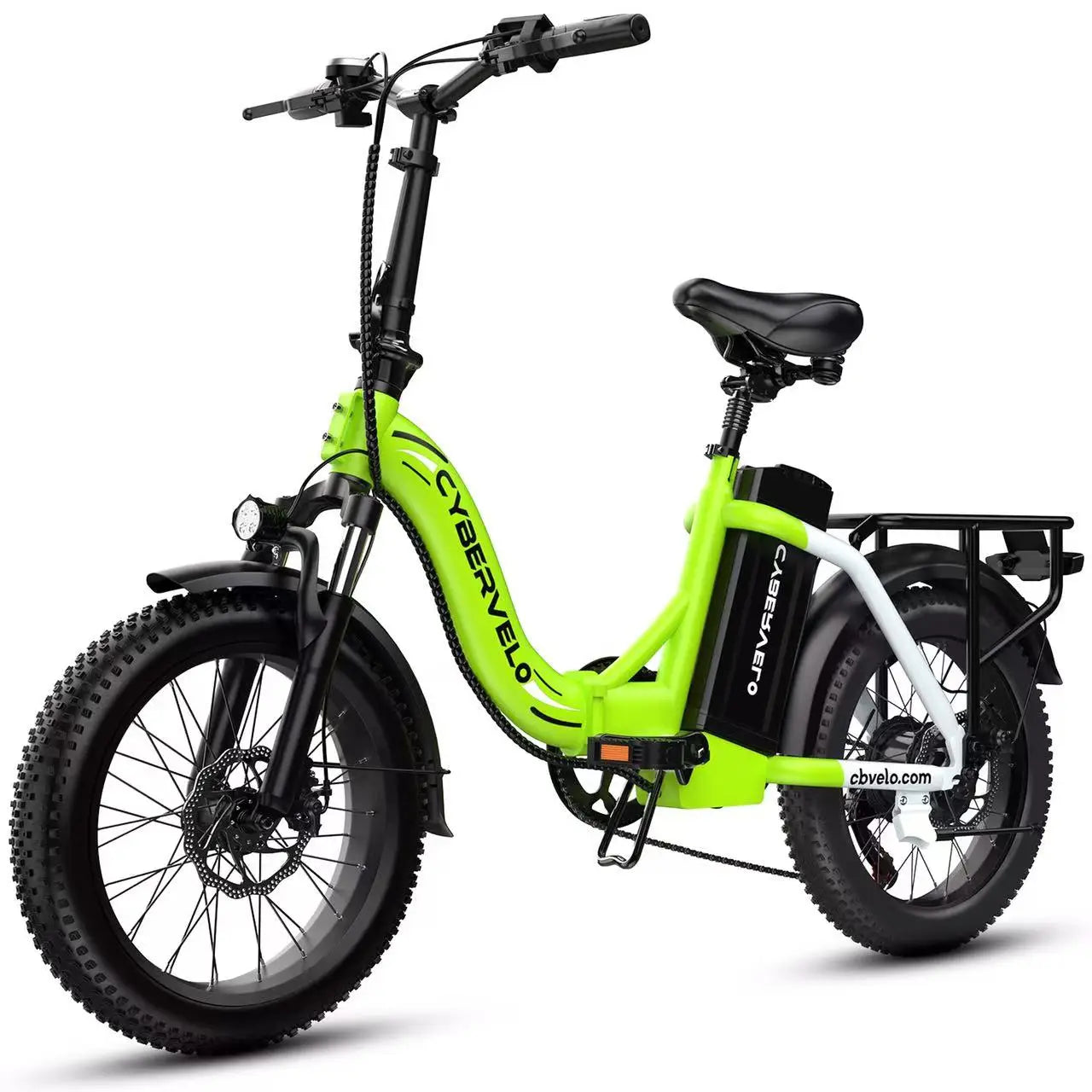 Cybervelo 1000W Foldable Electric Bike With Large Battery