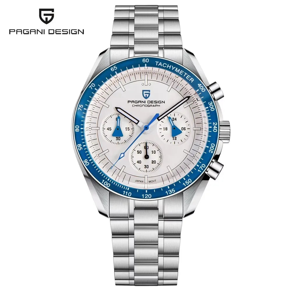 2026 New PAGANI DESIGN Moon V6 Men's Watches Luxury Quartz Watch For Man Chronograph VK63 Men Gift AR Sapphire Mirror Luminous