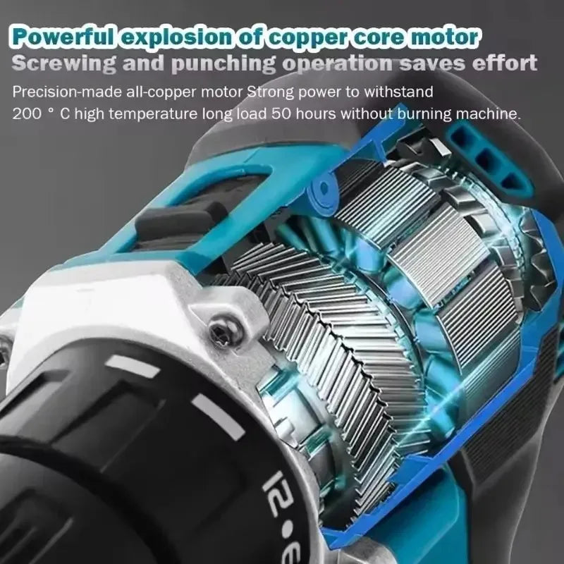 Makita DDF487 Brushless Cordless Electric Drill Screwdriver Driver Combo Power Tool Kit for 18V Makita Battery Pack System