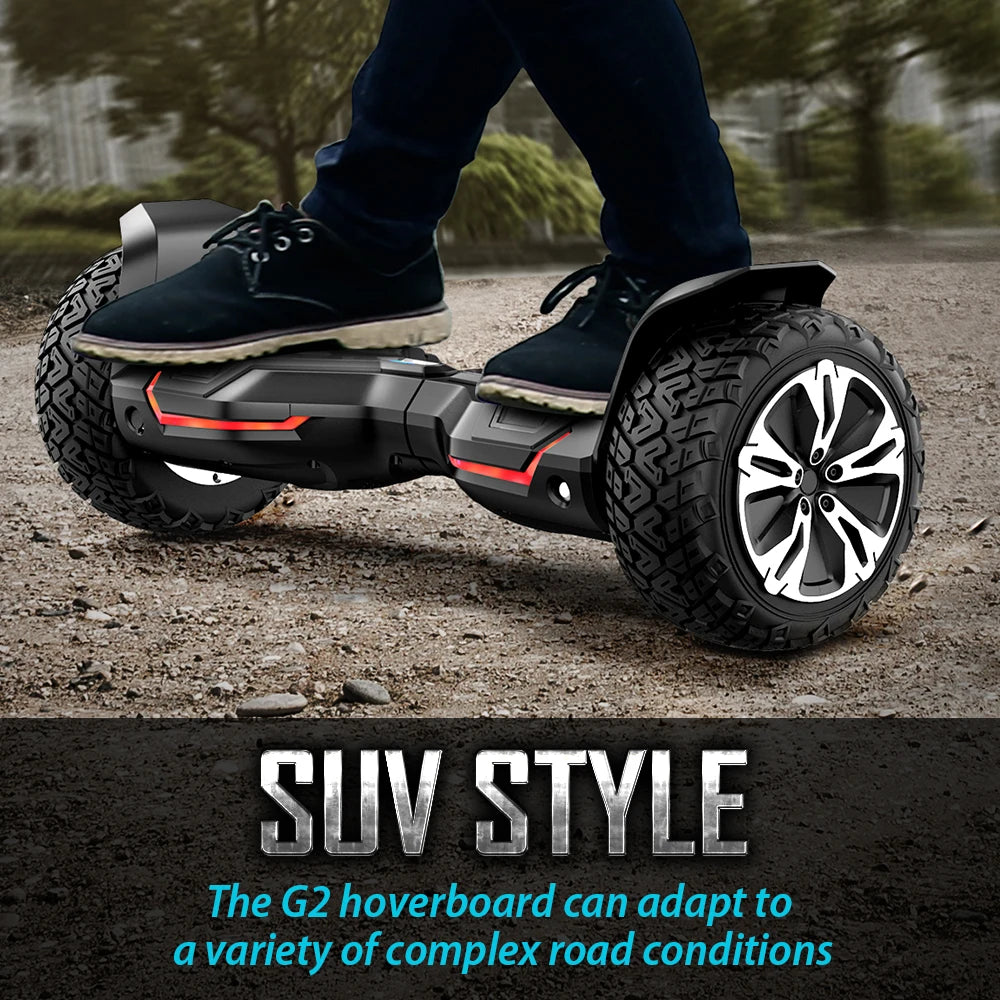 All Terrain Hoverboard With Bluetooth Speakers And LED Lights UL2272