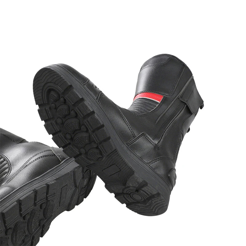 Leather Off Road Motorcycle Boots With Ankle Protection
