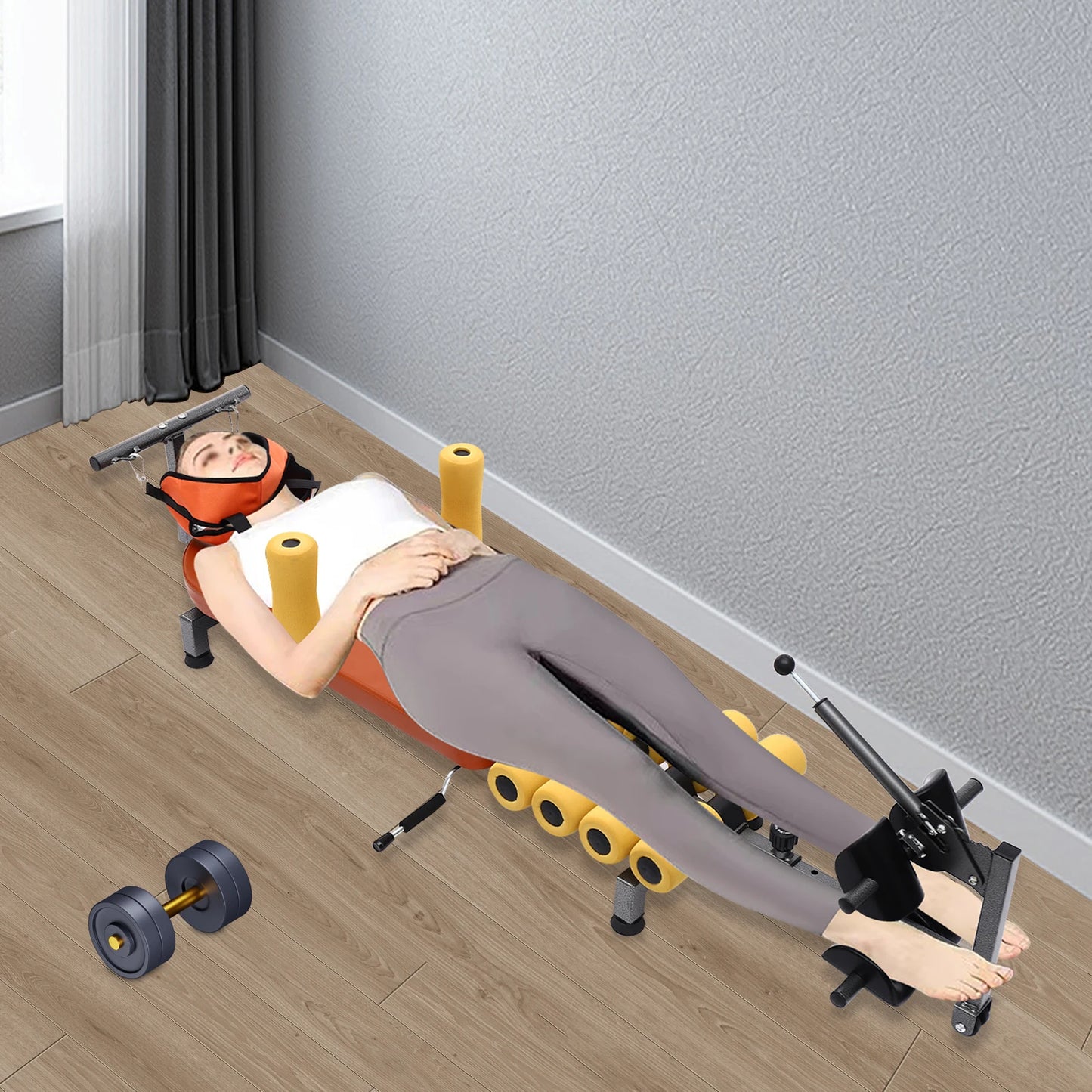 No Brand Adjustable Stretch Bench For Spine And Neck