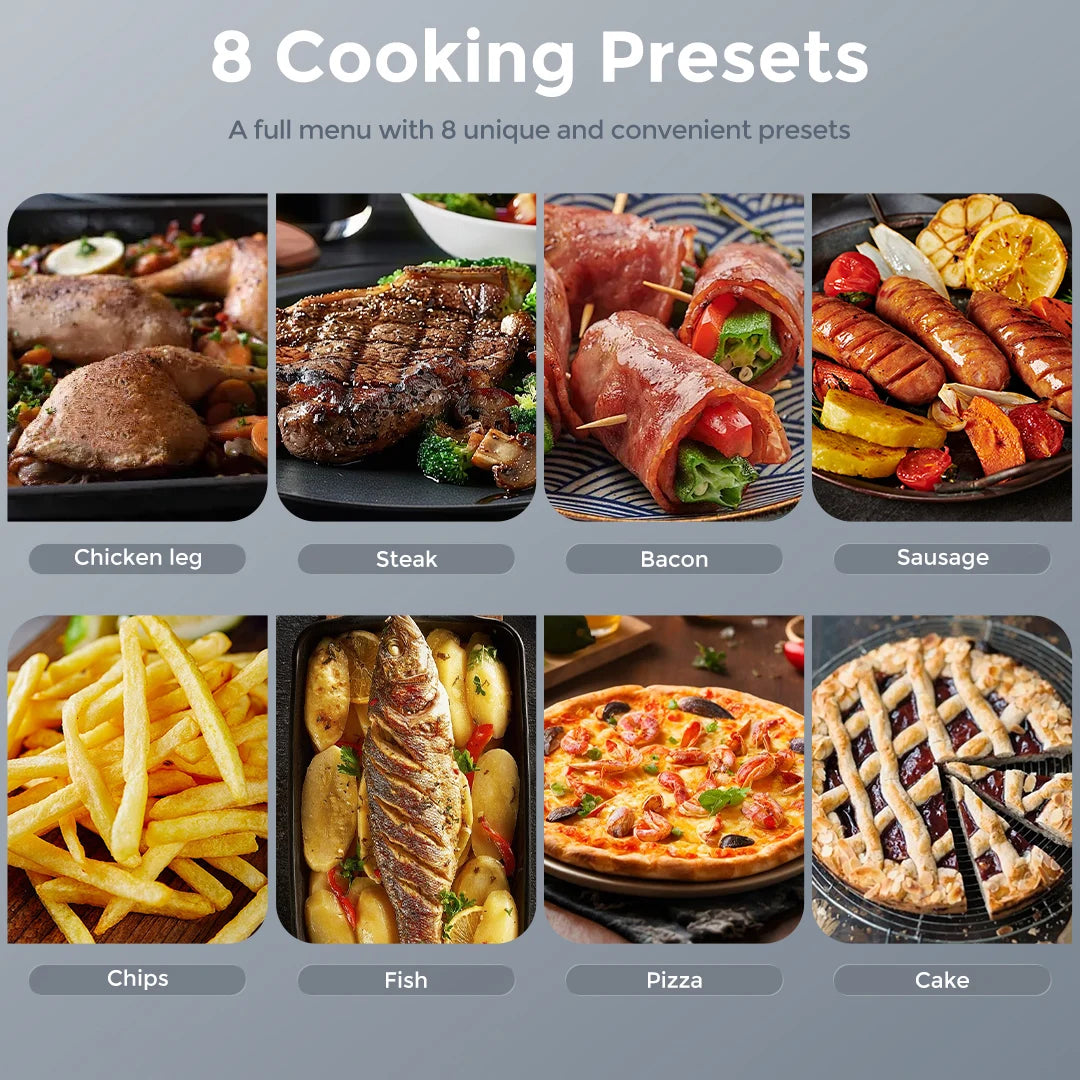 Sejoy Air Fryer 8 In 1 Electric Oven Oilless Cooker