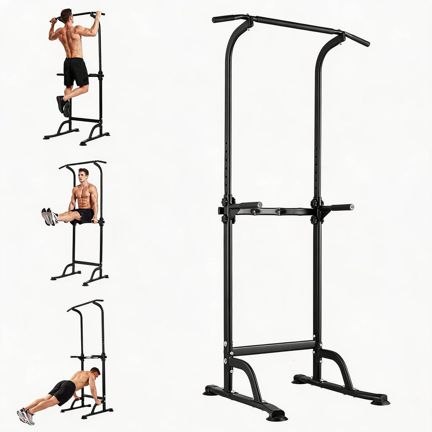 HiMISS Multi-Function Power Tower Dip Station With Pull Up Bar