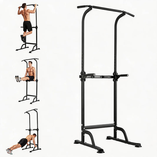 HiMISS Multi-Function Power Tower Dip Station With Pull Up Bar