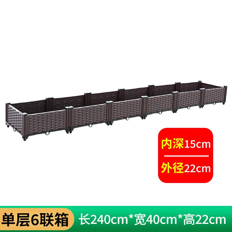 Plastic Balcony Planter Trough for Outdoor Garden Wholesale