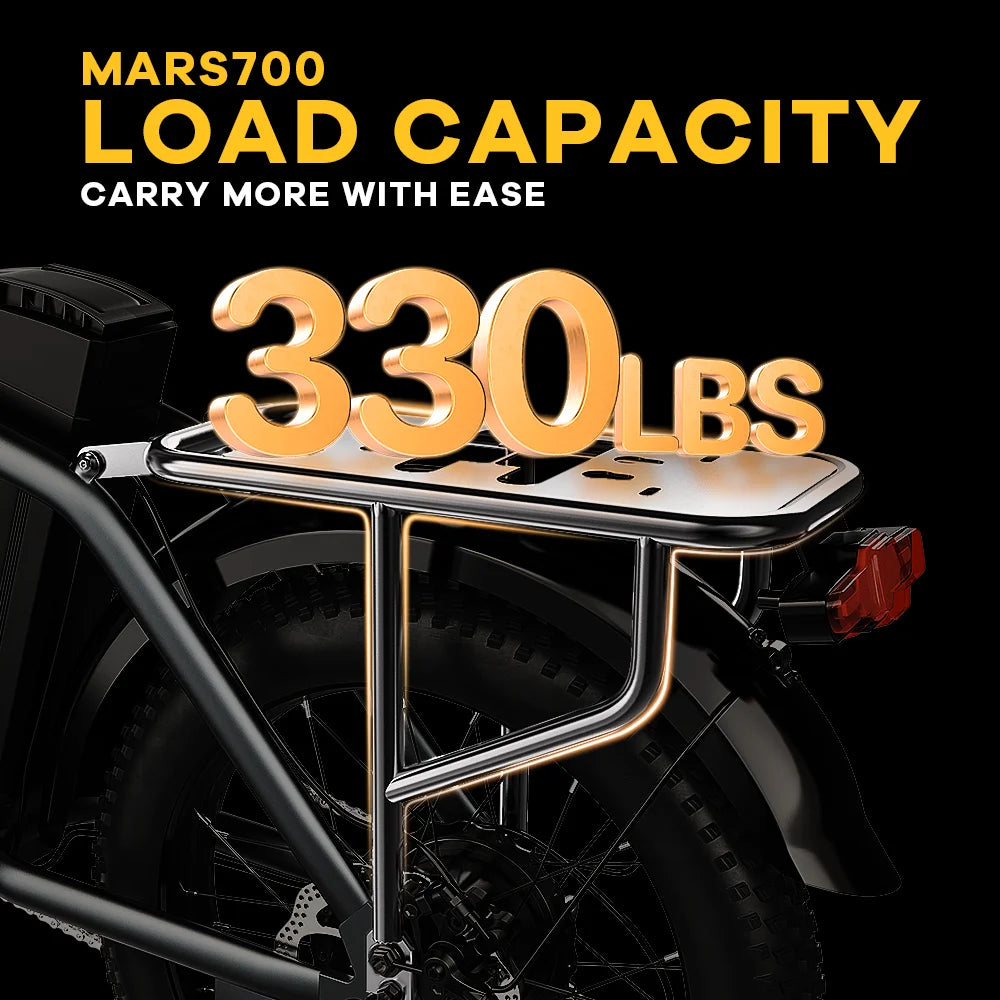 Cybervelo 1000W Foldable Electric Bike With Large Battery