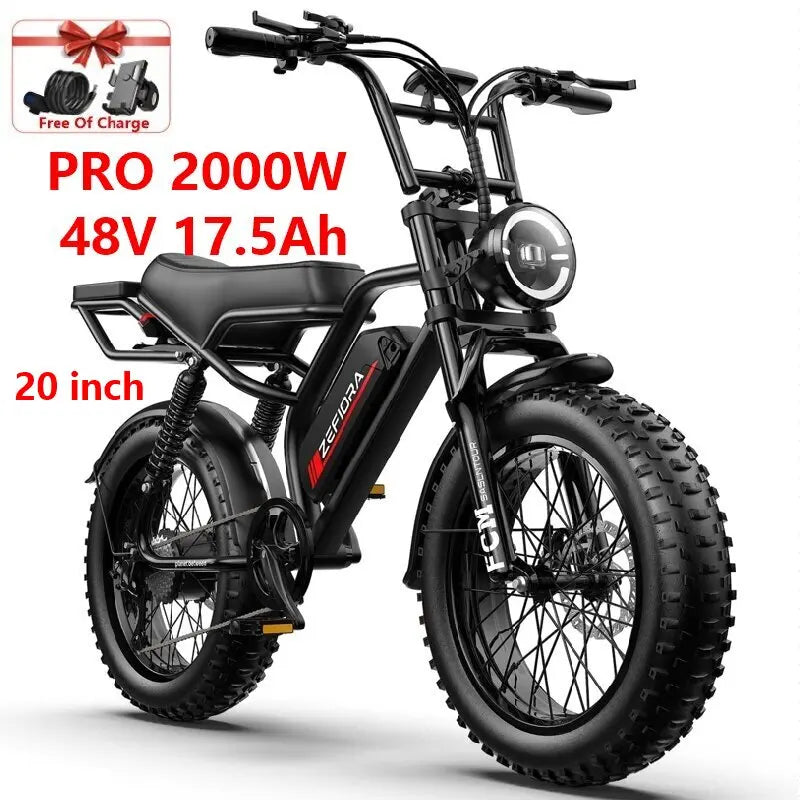 ZEFIORA UL2849 Certified Electric Bicycle V12 Brushless Motor