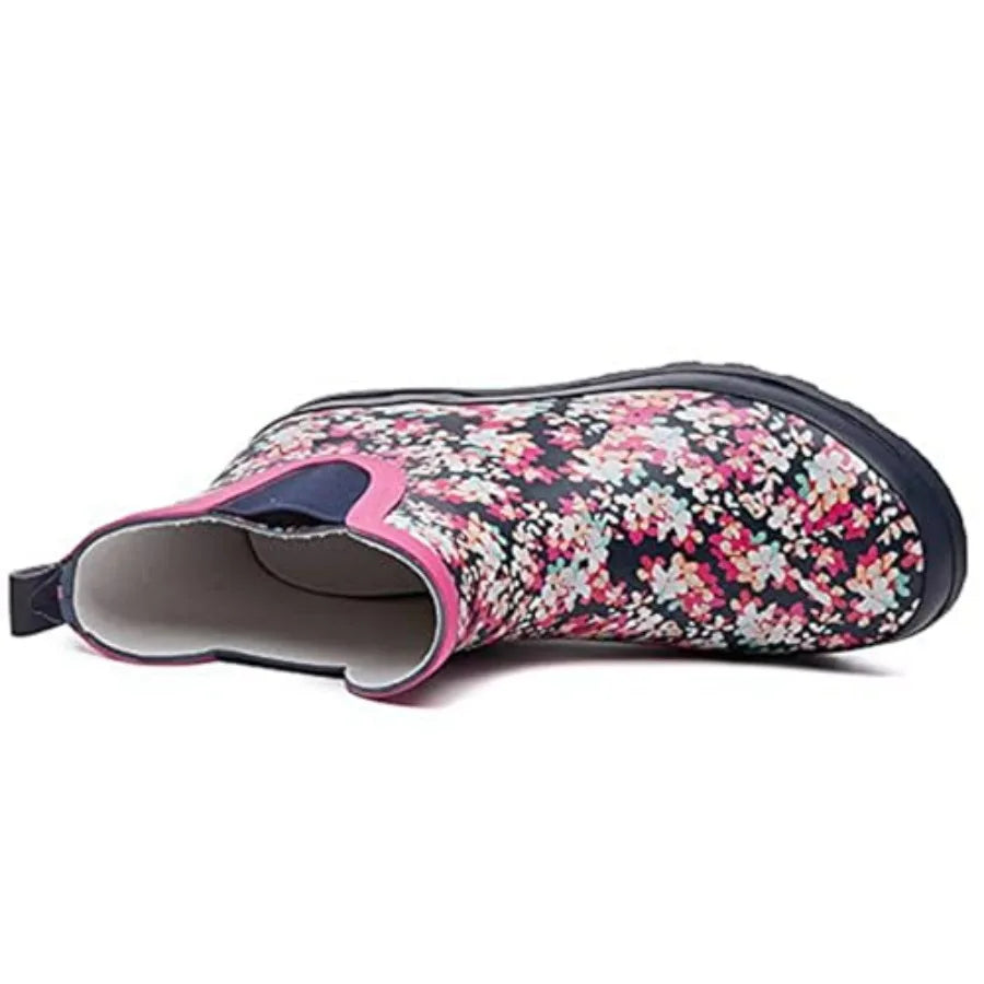 SwiftFrog Women's Waterproof Rain Boots Anti Slip Floral Print