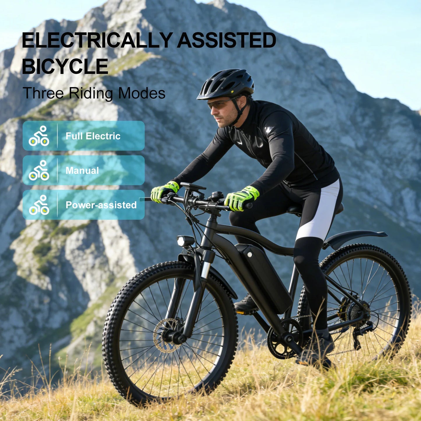 Toofly Electric Mountain Bike With 48V 13Ah Removable Battery
