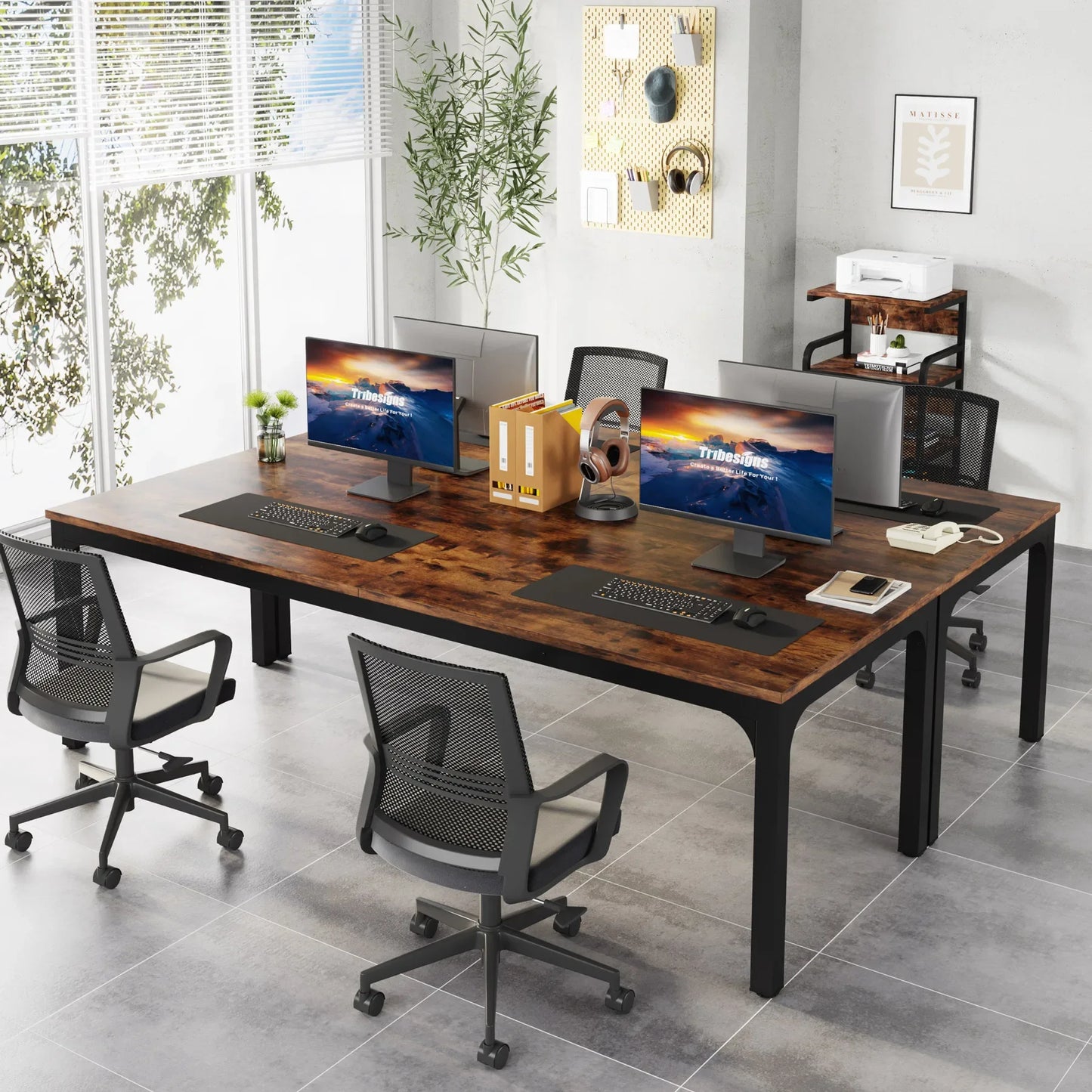 Tribesigns 79 Extra Long Double Computer Desk For Home Office
