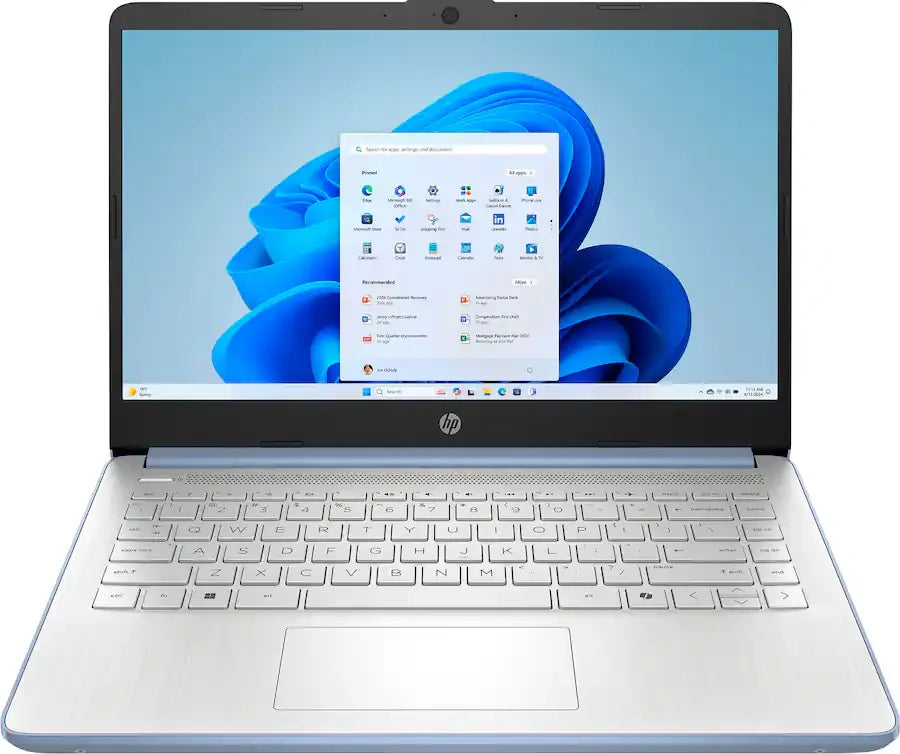HP 14" HD LED Ultra Light Laptop with 1-Year Microsoft 365,Intel Processor N150,Up to 16GB RAM,384GB Storage (128GB UFS+256GB SD Card),Windows 11 S