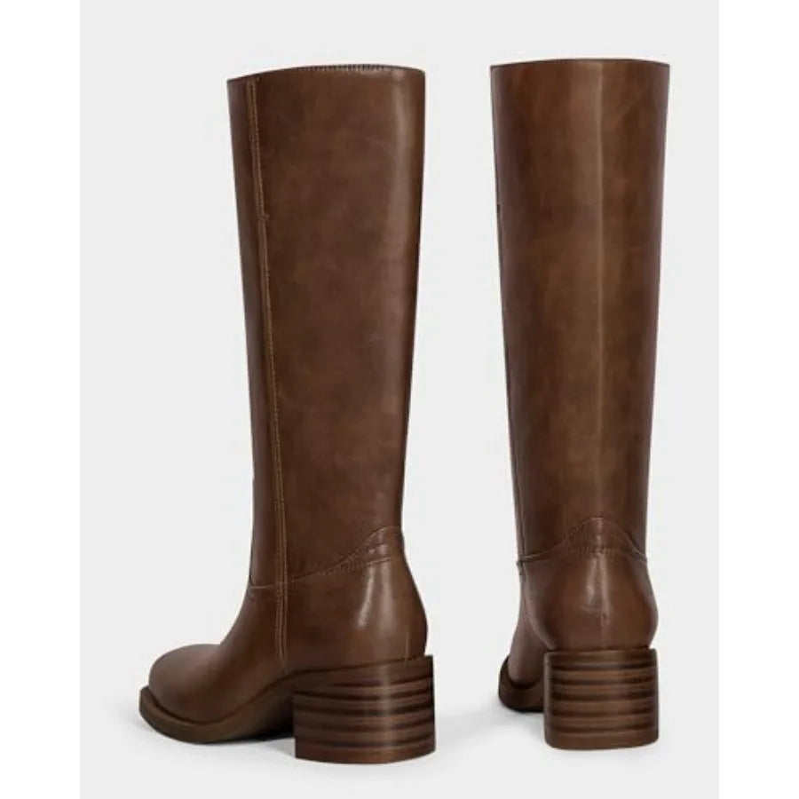 MUCCCUTE Campus Knee High Boots For Women Wide Calf