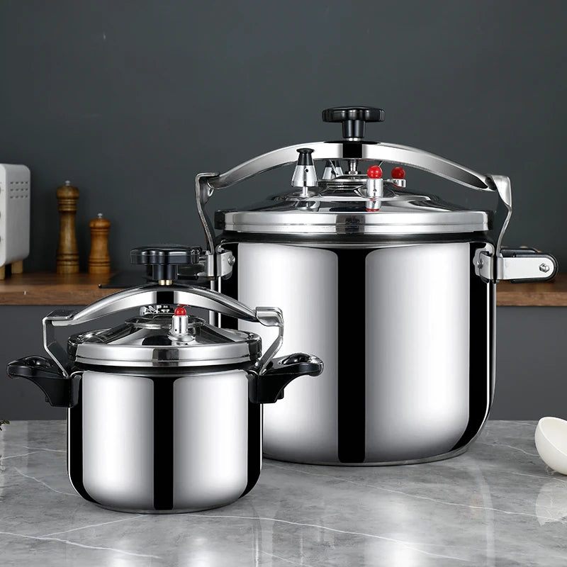 Stainless Steel Pressure Cooker With Steamer And Safety Lock