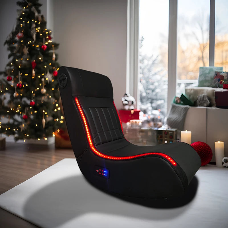 Foldable Gaming Chair With Onboard Speakers USB Charging