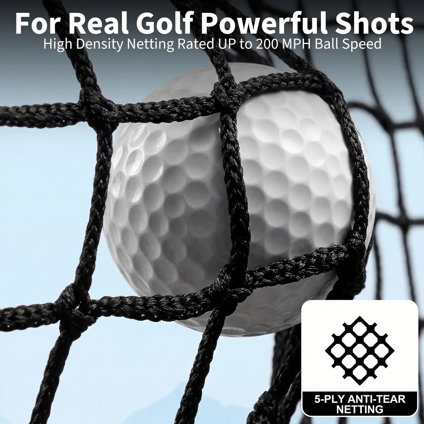 Backyard Golf Practice Net 10x7FT, Hitting Net Set With Chipping Target, Turf Mat, Balls, Tees And Carry Bag Indoor Outdoor