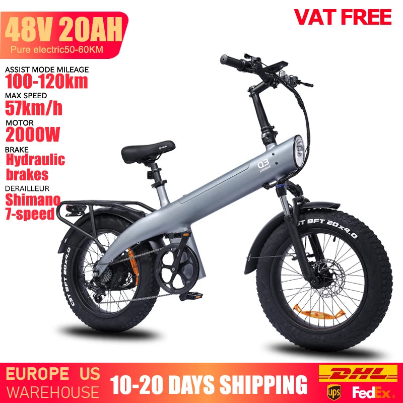 Huanci Q3 2000W Aluminum Alloy Electric Mountain Bike